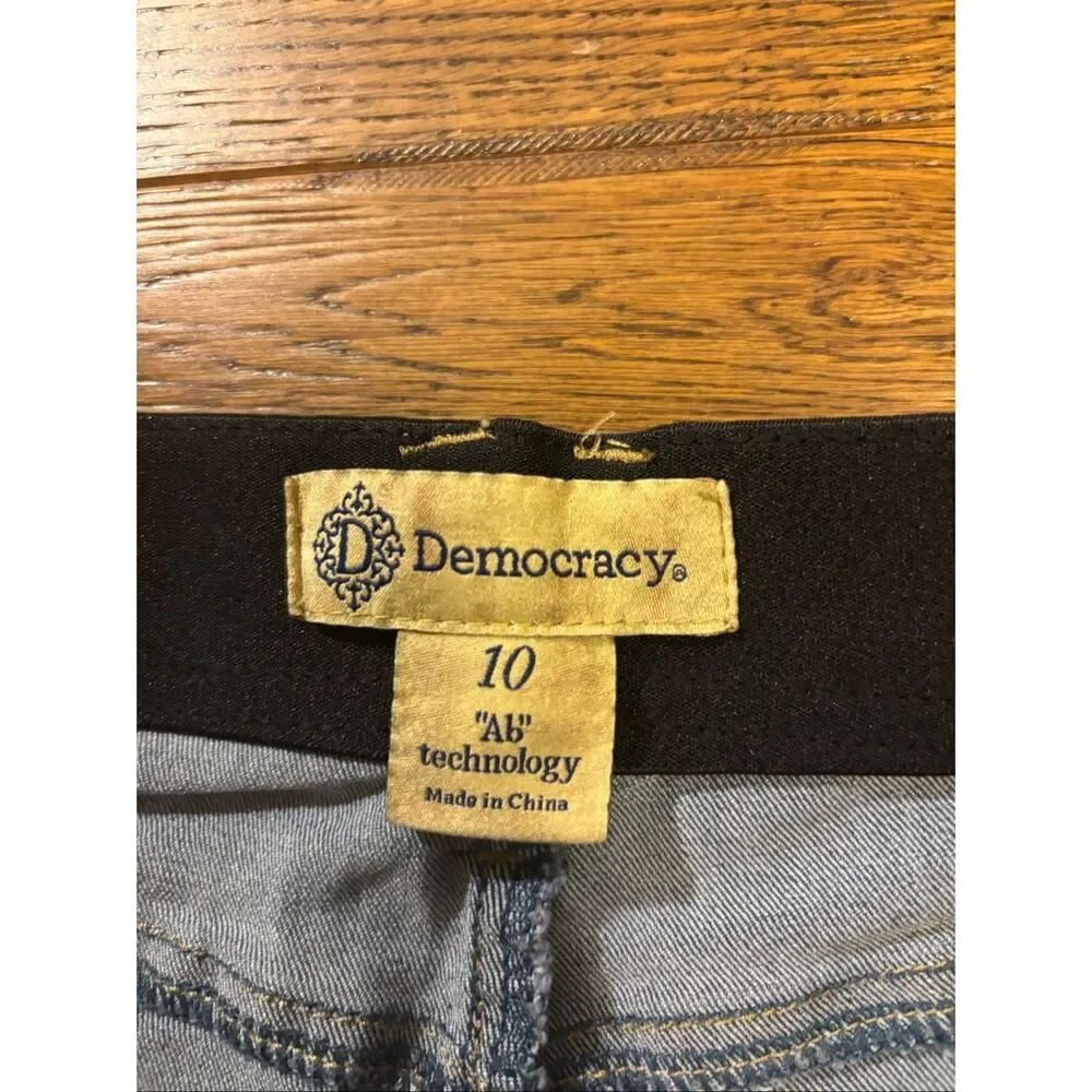 Democracy embroidered cropped jeans 10 ab technology - Picture 4 of 7